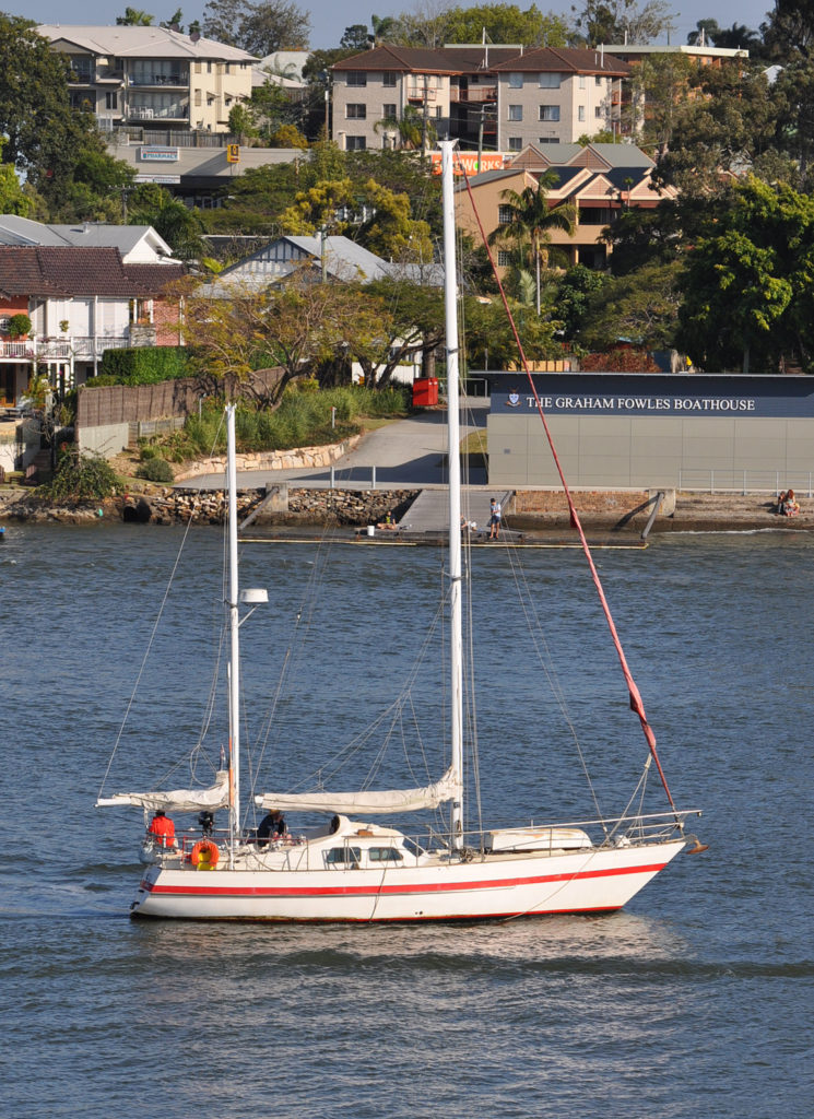 a Ketch passing on 29 Aug 2009