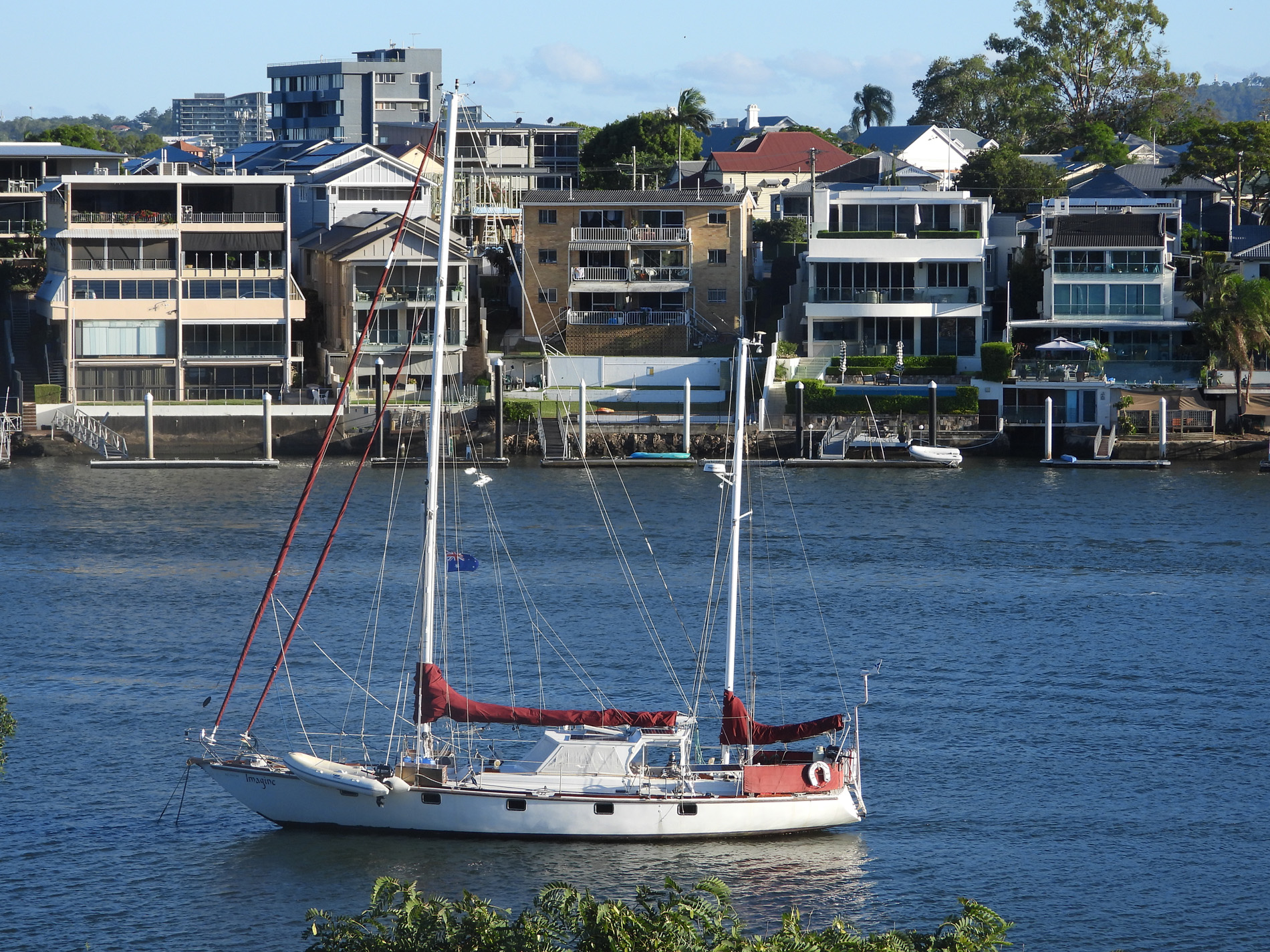 “Imagine” ~ 17m Bruce Roberts designed ketch from NZ & a Humbug Resident for some time ~ 23 Jan 2021