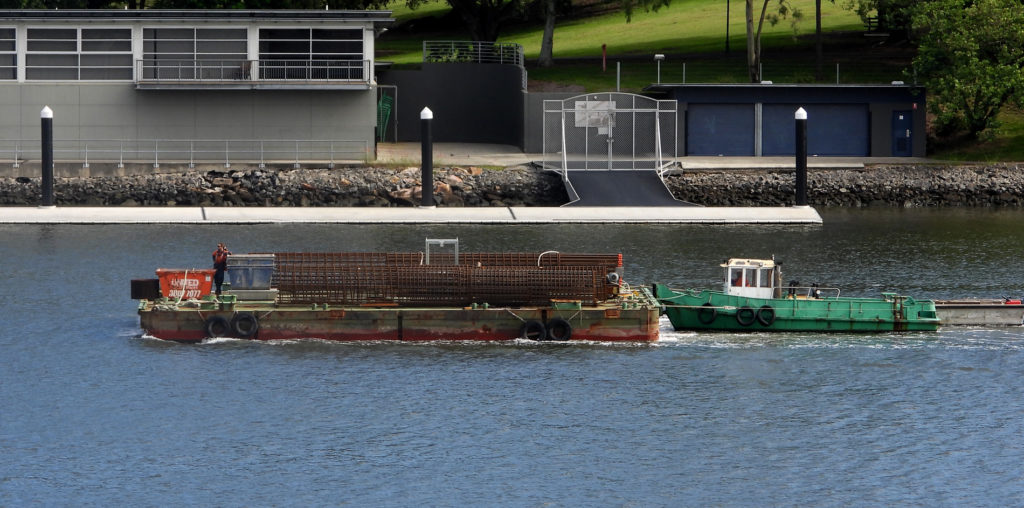 “No Name” Tug & Barge cargo going downstream? ~ 3 Feb 2021