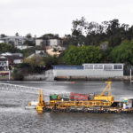 Crane Barge & “small pusher tug” ~ 3 Sept 2013