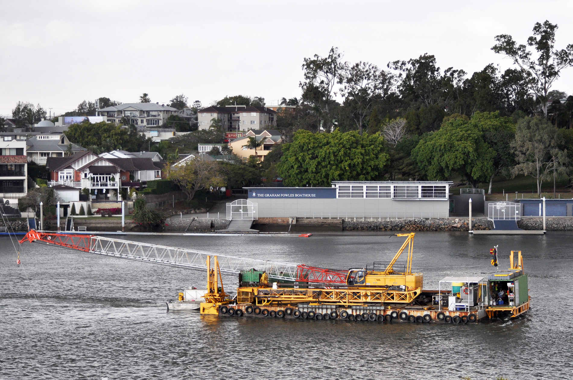 Crane Barge & “small pusher tug” ~ 3 Sept 2013