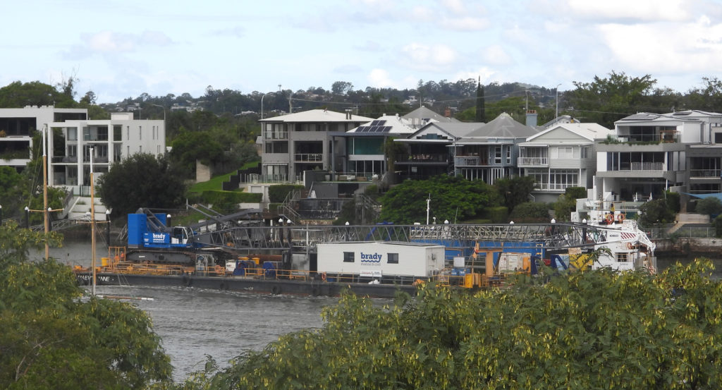 Tug “Sunrise” with “Maeve Anne” Crane Barge & 250t Crane ~ 19 Mar 2021