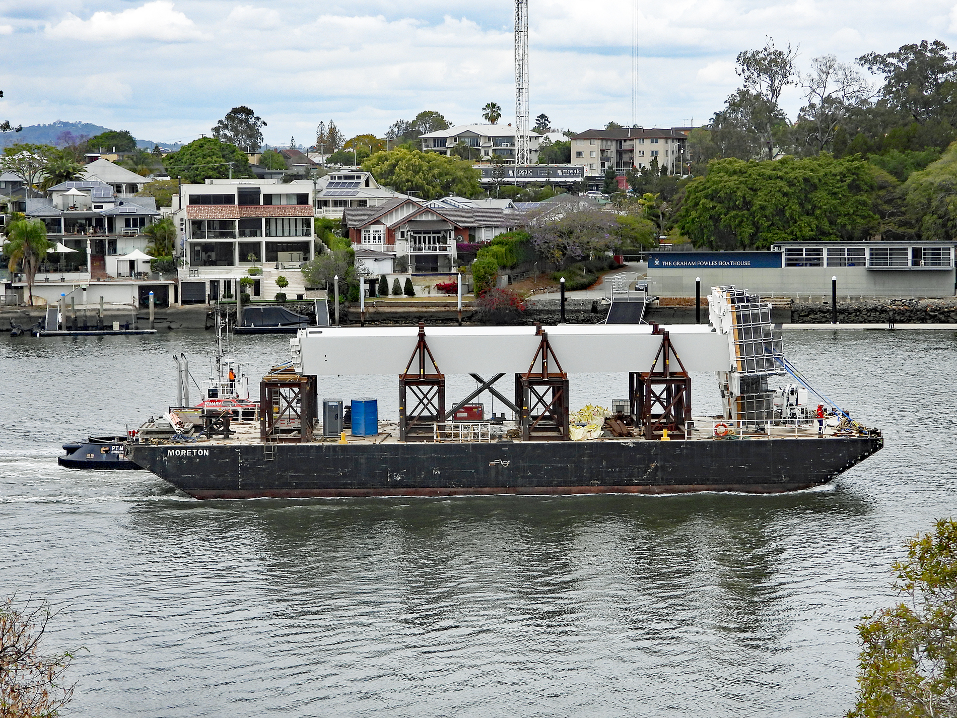 MARY & MORTON with part of Kangaroo Pt Bridge Pier ~ 25 Sept 2025